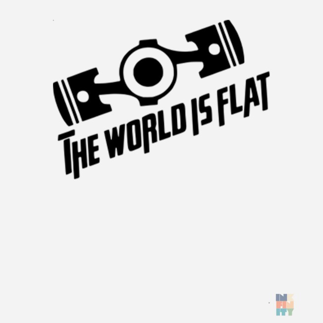 Car Decal The World is Flat