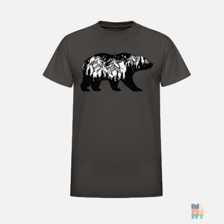 SoftStyle T-Shirt Bear Landscape Gildan #inkfinity