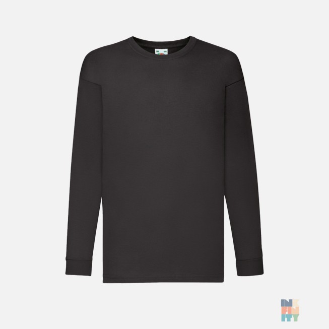 Tricou cu Maneca Lunga de Copii Fruit of the Loom