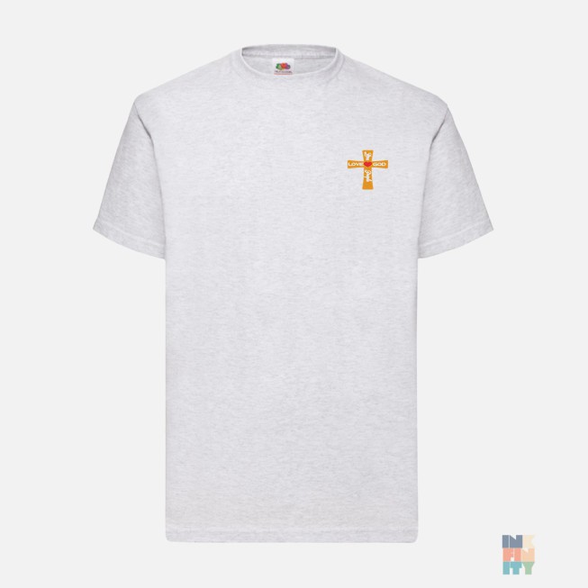 Tricou de Barbati Valueweight Religion God Embroidery Fruit of the Loom