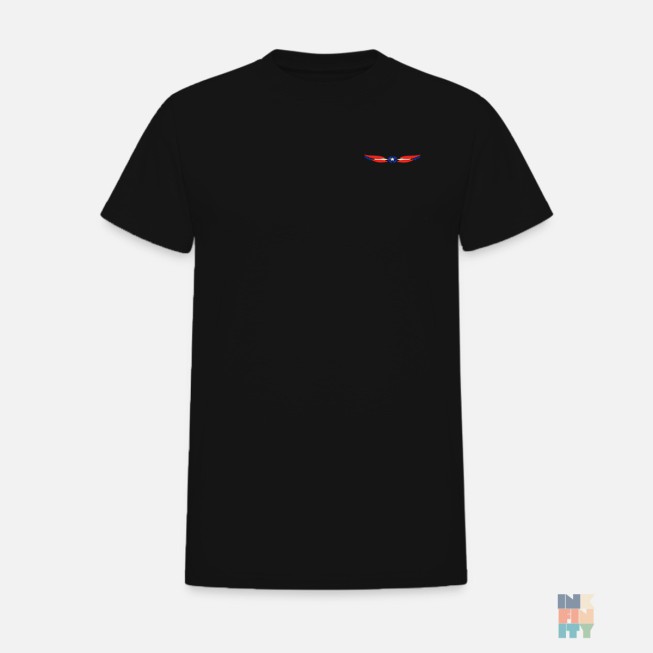 Premium Cotton T-Shirt Patriotic Embroidery Gildan