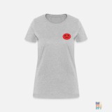 Tricou de Damă Bumbac Premium Angry Emoji Embroidery Gildan #inkfinity