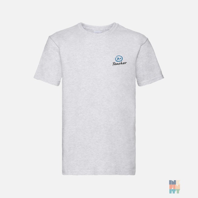 Premium T-Shirt School Teacher Embroidery Fruit of the Loom