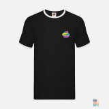 Tricou Ringer de Barbati Food Embroidery Fruit of the Loom