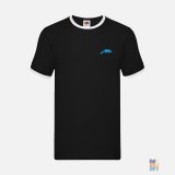 Tricou Ringer de Barbati Sea Animal Embroidery Fruit of the Loom