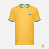 Ringer T-Shirt Sea Animal Embroidery Fruit of the Loom #inkfinity