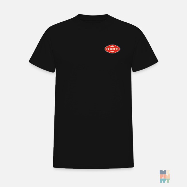Tricou de Barbati Bumbac Premium Mom Love Patch Embroidery Gildan