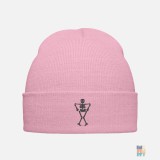 Original Cuffed Beanie Haloween Skeleton Scary Embroidery #inkfinity
