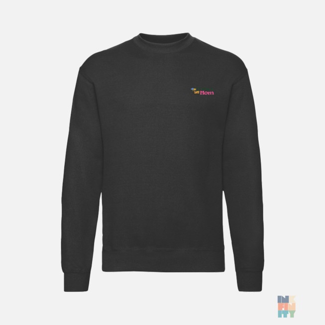 Classic Sweater Mom Quote Embroidery Fruit of the Loom