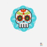 Jacheta de Barbati Mexico Skeleton Embroidery Fruit of the Loom