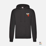 Classic Hooded Sweatshirt Animal Funny Embroidery Fruit of the Loom