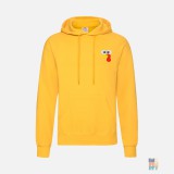 Classic Hooded Sweatshirt Animal Funny Embroidery Fruit of the Loom #inkfinity