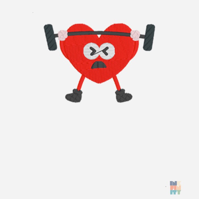 Hanorac de Dama Cute Love Sport Embroidery Fruit of the Loom