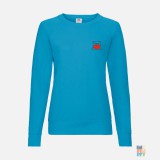 Pulover Raglan de Dama Love Cute Animal Embroidery Fruit of the Loom