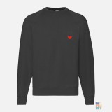 Raglan Sweater Love Cute Animal Embroidery Fruit of the Loom