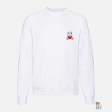 Pulover Raglan de Bărbați Love Cute Animal Embroidery Fruit of the Loom #inkfinity
