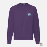 Pulover Raglan de Barbati Swimming Patch Embroidery Fruit of the Loom #inkfinity