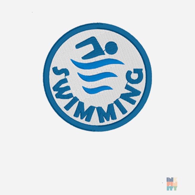 Pulover Raglan de Barbati Swimming Patch Embroidery Fruit of the Loom