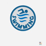 Raglan Sweater Swimming Patch Embroidery Fruit of the Loom