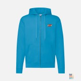Zip Hoodie Love Mom Family Embroidery Fruit of the Loom