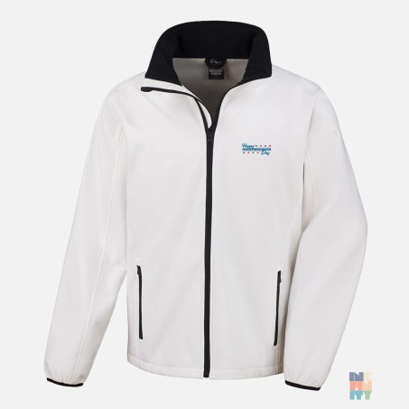 Men SoftShell Patriotic Holiday Embroidery Result #inkfinity