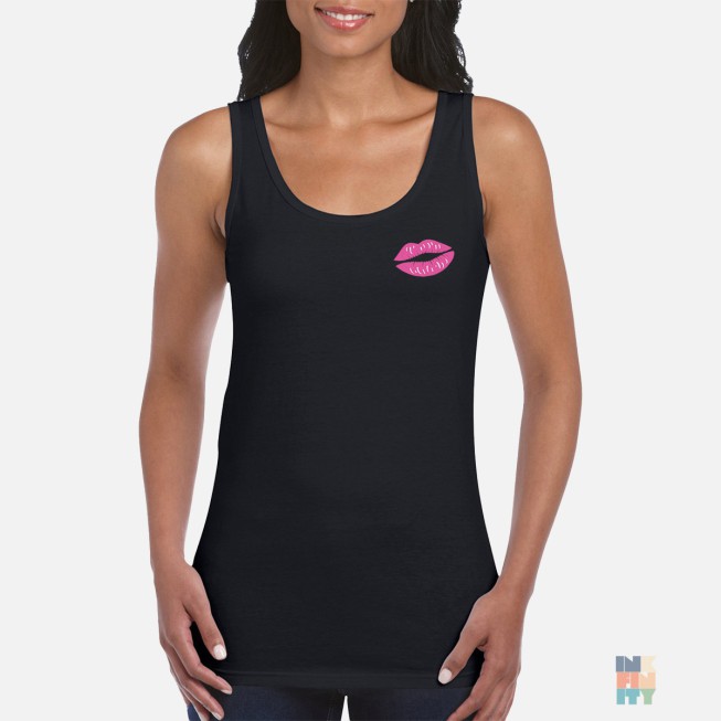 Maiou de Dama Love Kiss Embroidery Gildan