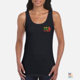 Lady-Fit Tank Top Cute Funny Quote Embroidery Gildan