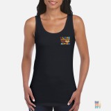 Lady-Fit Tank Top Motivational Embroidery Gildan