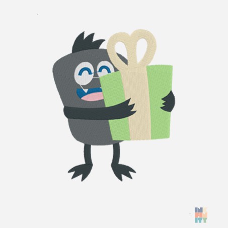 Baby Body Monster Cute Embroidery Roly #inkfinity