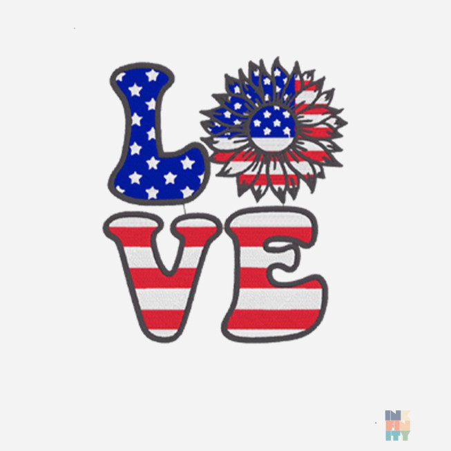 Hanorac Premium cu Fermoar de Copii Love Patriotic America Embroidery Fruit of the Loom