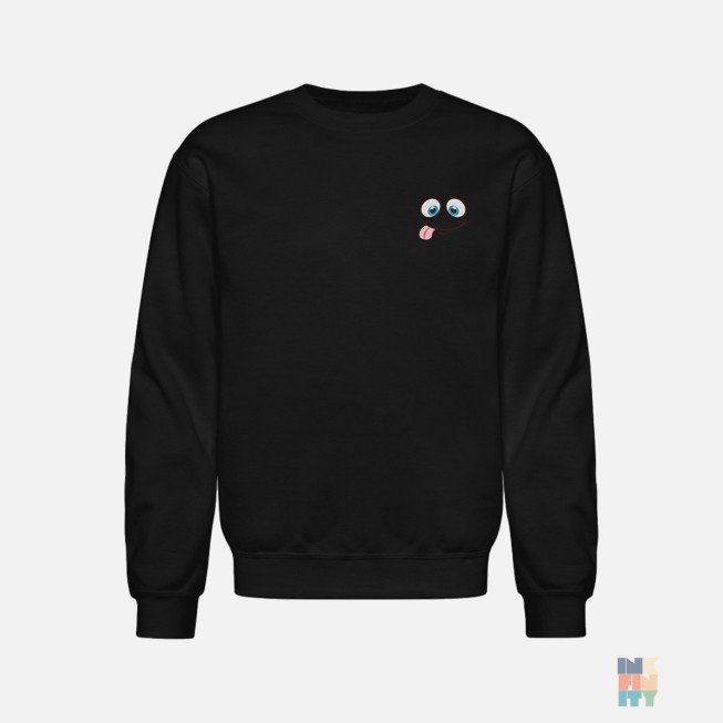 Pulover Heavyblend de Copii Cute Emoji Embroidery Gildan