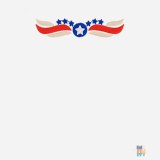 Kids Athletic Hoodie Patriotic America Embroidery Russell