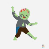 Pulover Heavyblend de Copii Scary Haloween Monster Embroidery Gildan