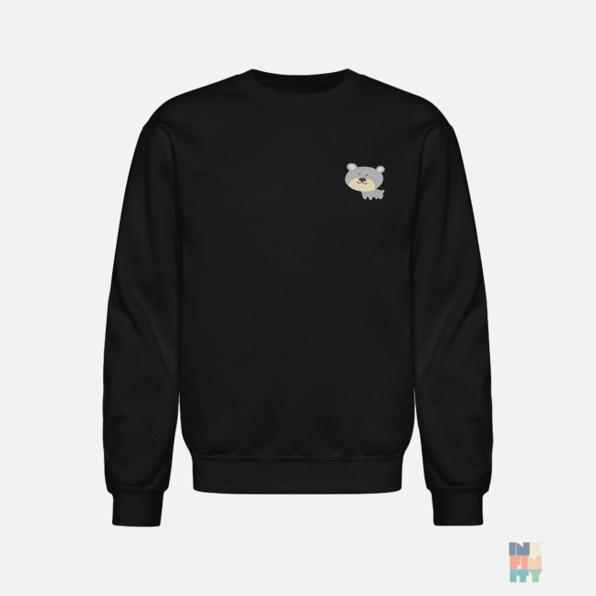 Kids Heavy Blend Sweater Cute Animal Embroidery Gildan