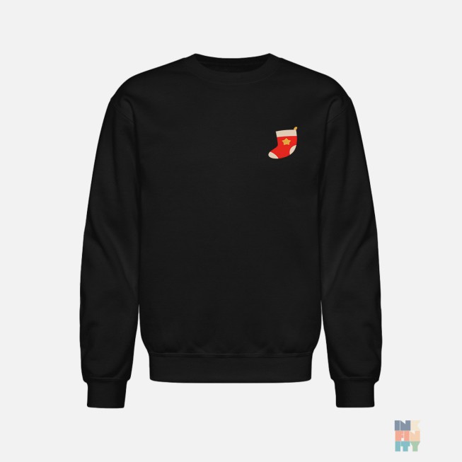 Kids Heavy Blend Sweater Christmas Cute Embroidery Gildan