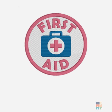 Kids Long Sleeve Polo Adventure Patch Embroidery Fruit of the Loom #inkfinity