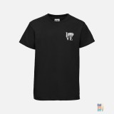 Kids Athletic T-Shirt Family Home Love Embroidery Russell