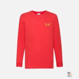 Tricou cu Mânecă Lungă de Copii Beautiful Animal Cute Embroidery Fruit of the Loom #inkfinity