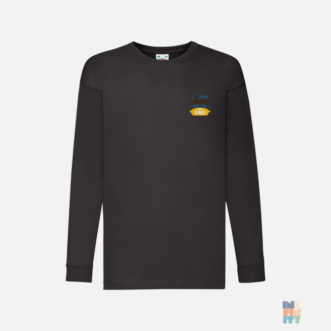 Tricou cu Maneca Lunga de Copii Food Funny Holiday Embroidery Fruit of the Loom