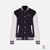 Kids Varsity Jacket Camping Nature Embroidery Kariban #inkfinity