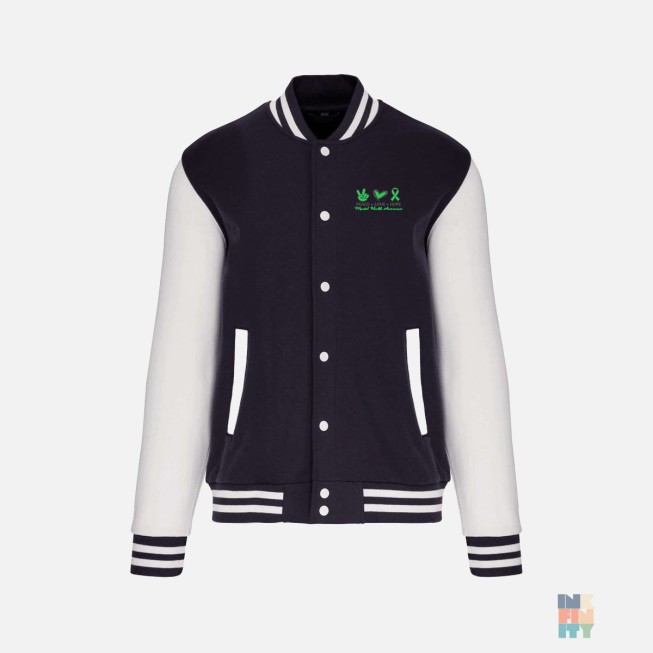 Jacheta Varsity de Copii Peace Love Hope Embroidery Kariban