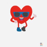 Tricou de Barbati Bumbac Premium Cool Heart Embroidery Gildan