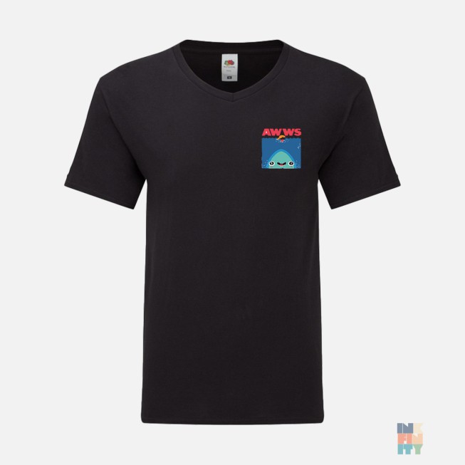 V-Neck T-Shirt AWWS Fruit of the Loom