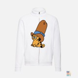 Classic Sweat Jacket Long Hat Cat Fruit of the Loom #inkfinity