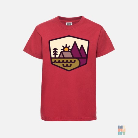 Tricou Atletic de Copii Camping Time Russell #inkfinity