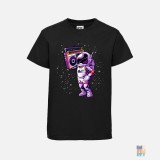 Kids Athletic T-Shirt Astronaut Music Russell #inkfinity