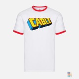 Ringer T-Shirt for men Cable Fruit of the Loom #inkfinity