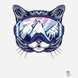 Polo Premium de Barbati Cat at Ski Gildan