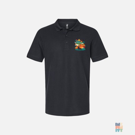 Polo Premium de Barbati Abstract Landscape Gildan #inkfinity