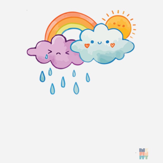 Polo de Barbati cu Maneca Lunga HappySad Cloud Fruit of the Loom